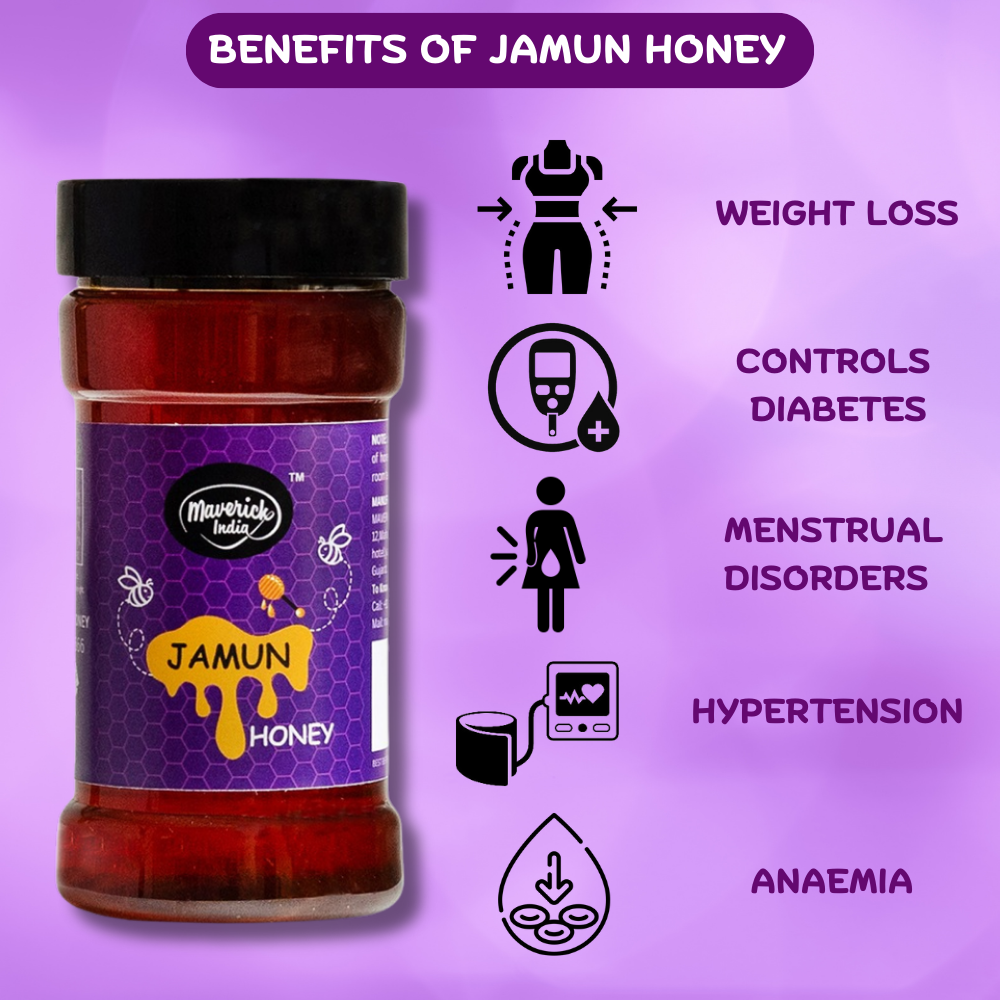 Jamun Honey - Pure Natural Sweetener with Unique Flavor