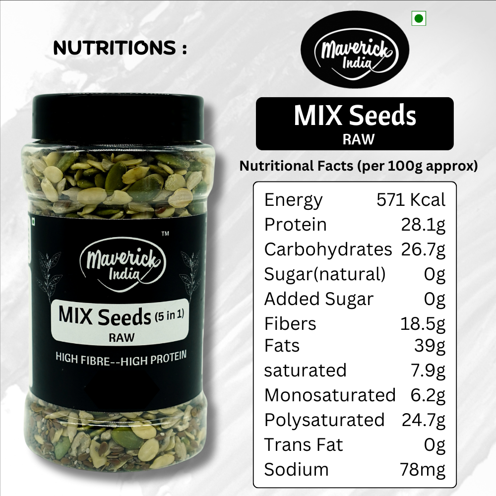 5-in-1 Mix Seeds - High Fibre & Protein Superfood