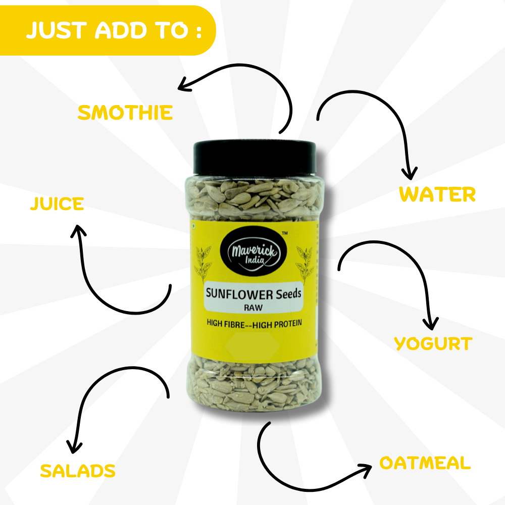 Raw Sunflower Seeds - High Fibre & Protein Superfood