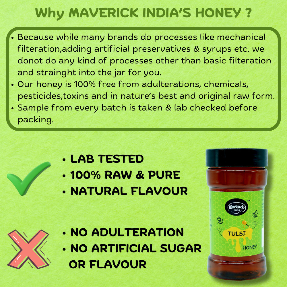 Tulsi Honey - Pure Natural Sweetener with Herbal Benefits