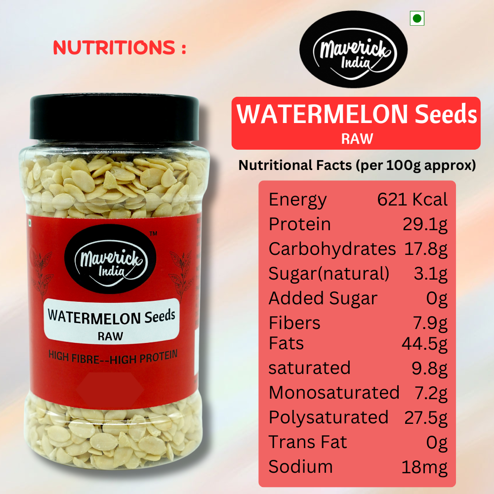 Raw Watermelon Seeds - High Fibre & Protein Superfood