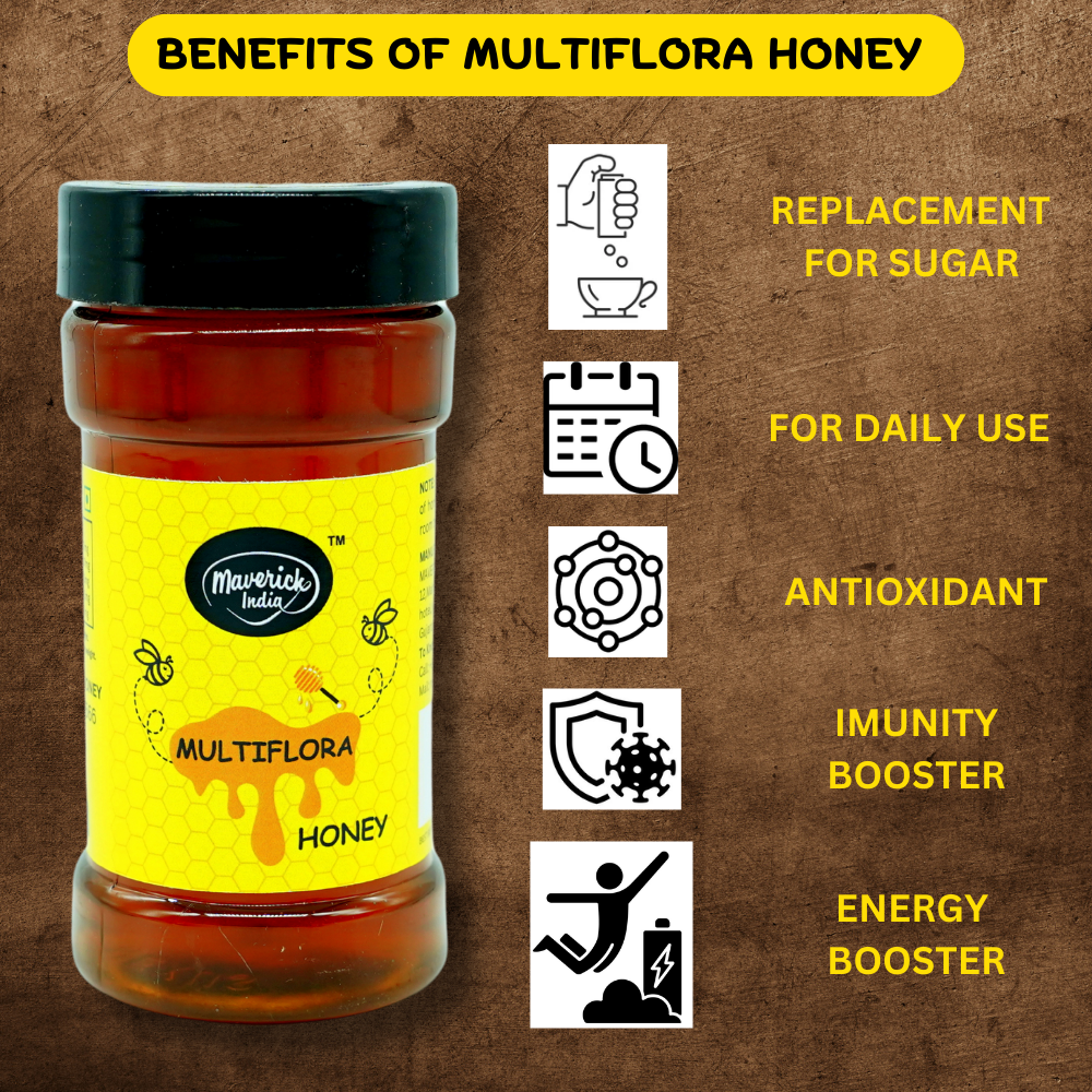 Himalayan Multiflora Honey - 100% Pure Natural Sweetener for Everyday Use