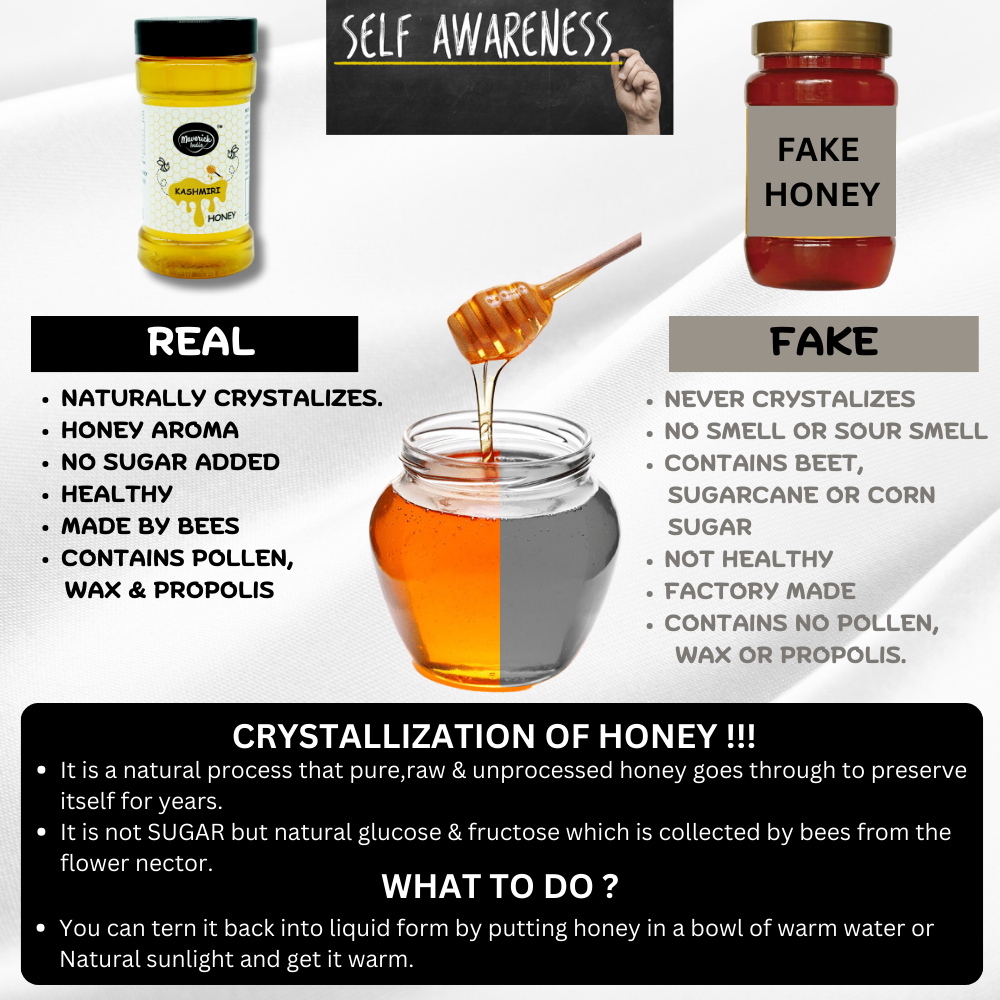 Kashmiri White Honey - Pure & Natural Sweetener