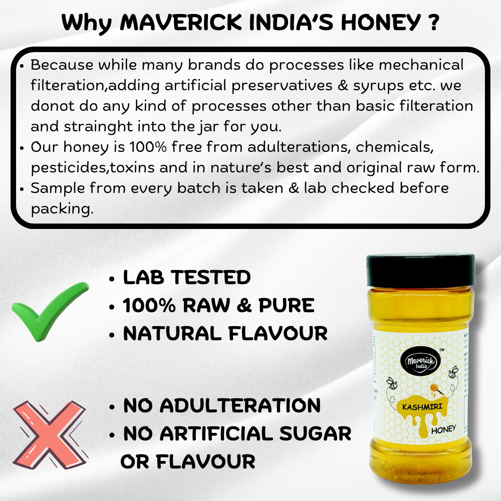 Kashmiri White Honey - Pure & Natural Sweetener